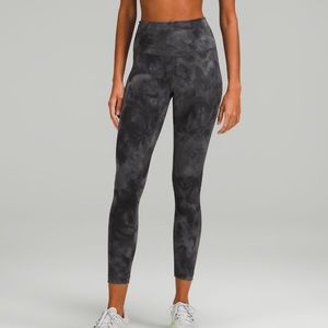 Lululemon Wunder Train High Rise 25” Leggings - gray Diamond Dye - Size 6